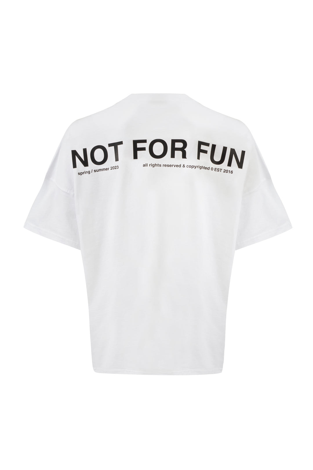 Not For Fun 004 / Drop Shoulder Oversize T-shirt