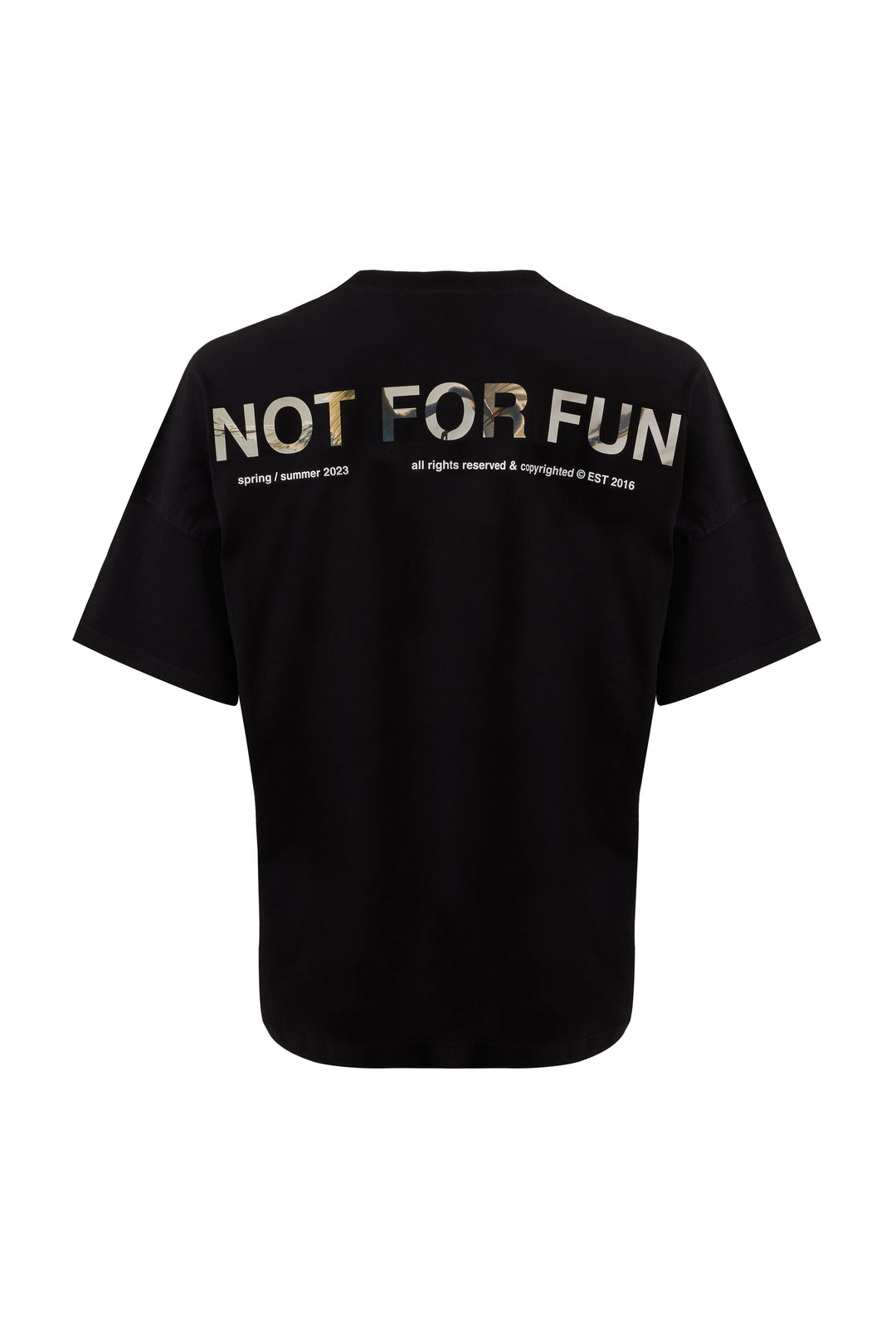 Not For Fun 003 / Drop Shoulder Oversize T-shirt