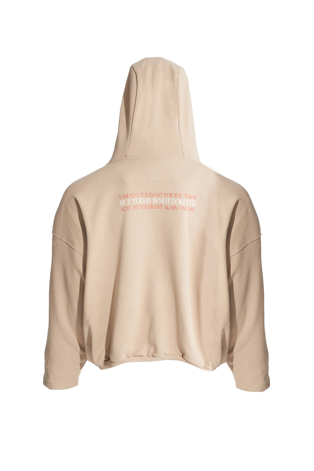 Stressed / Oversized Double Layer Pullover Hoodie