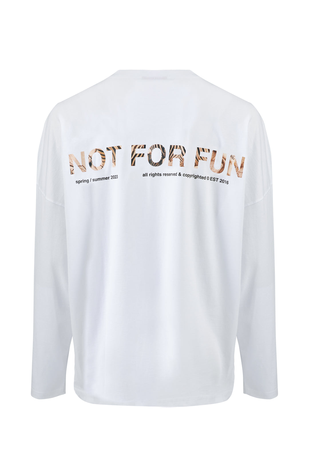 Not For Fun 006 / Long Sleeve Oversize T-shirt