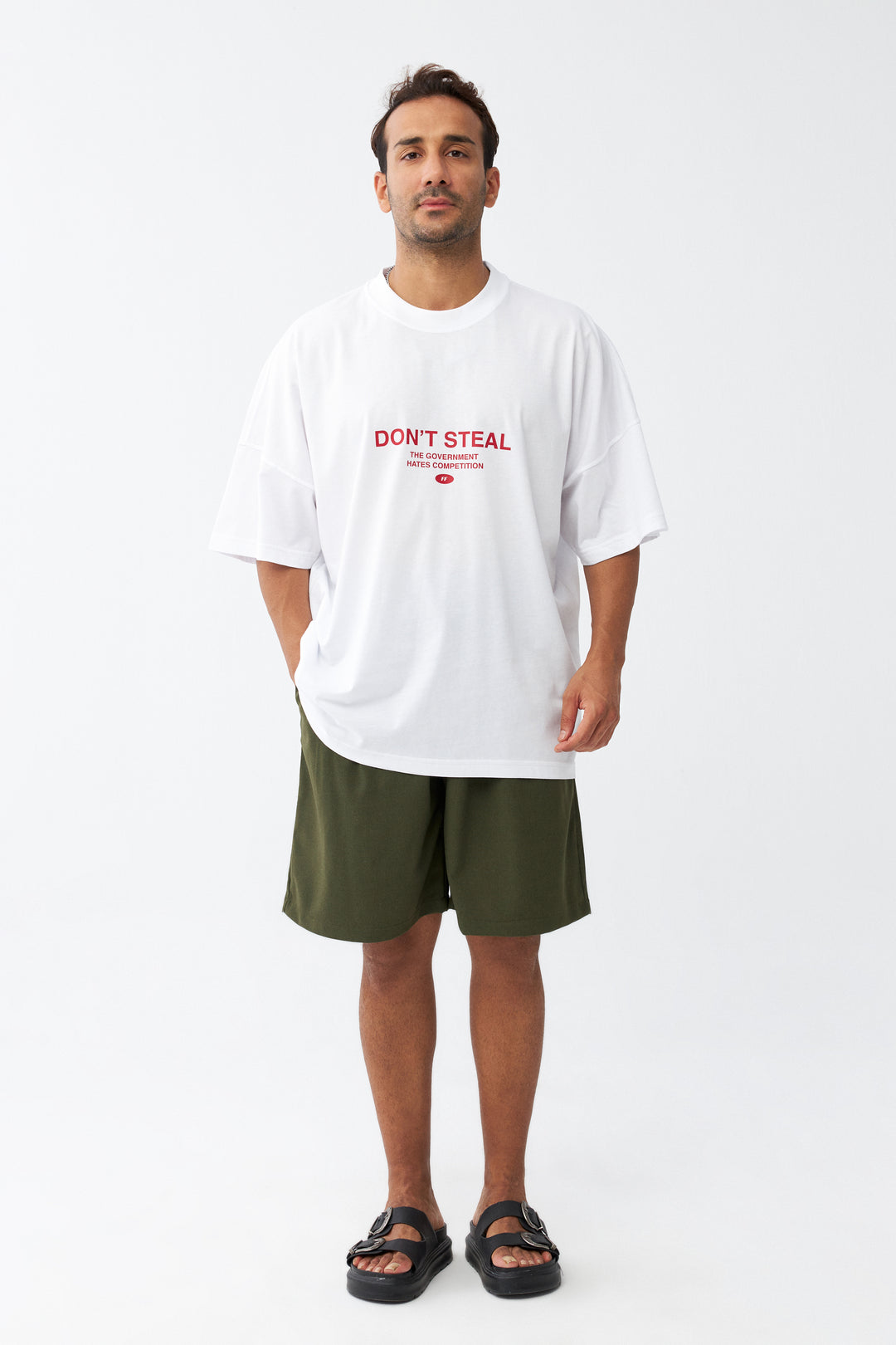 Don't Steal / Drop Shoulder Oversize T-shirt