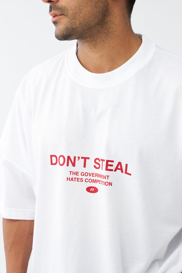 Don't Steal / Drop Shoulder Oversize T-shirt