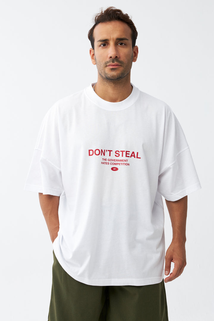 Don't Steal / Drop Shoulder Oversize T-shirt