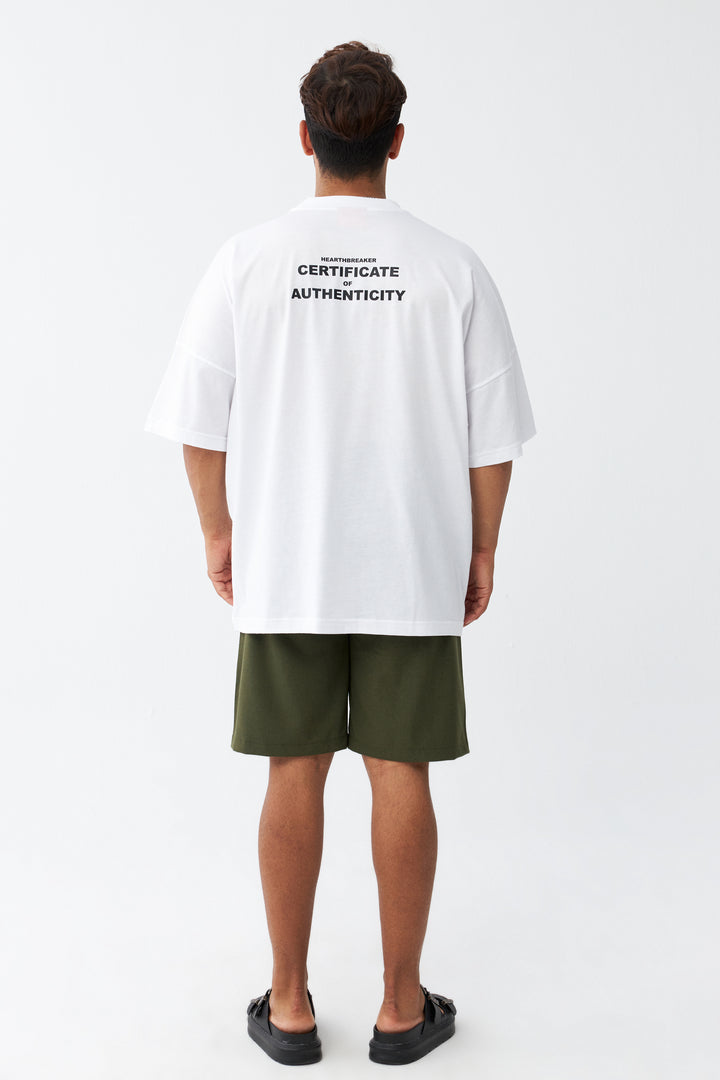 Hearthbracker and Certificate / Drop Shoulder Oversize T-shirt