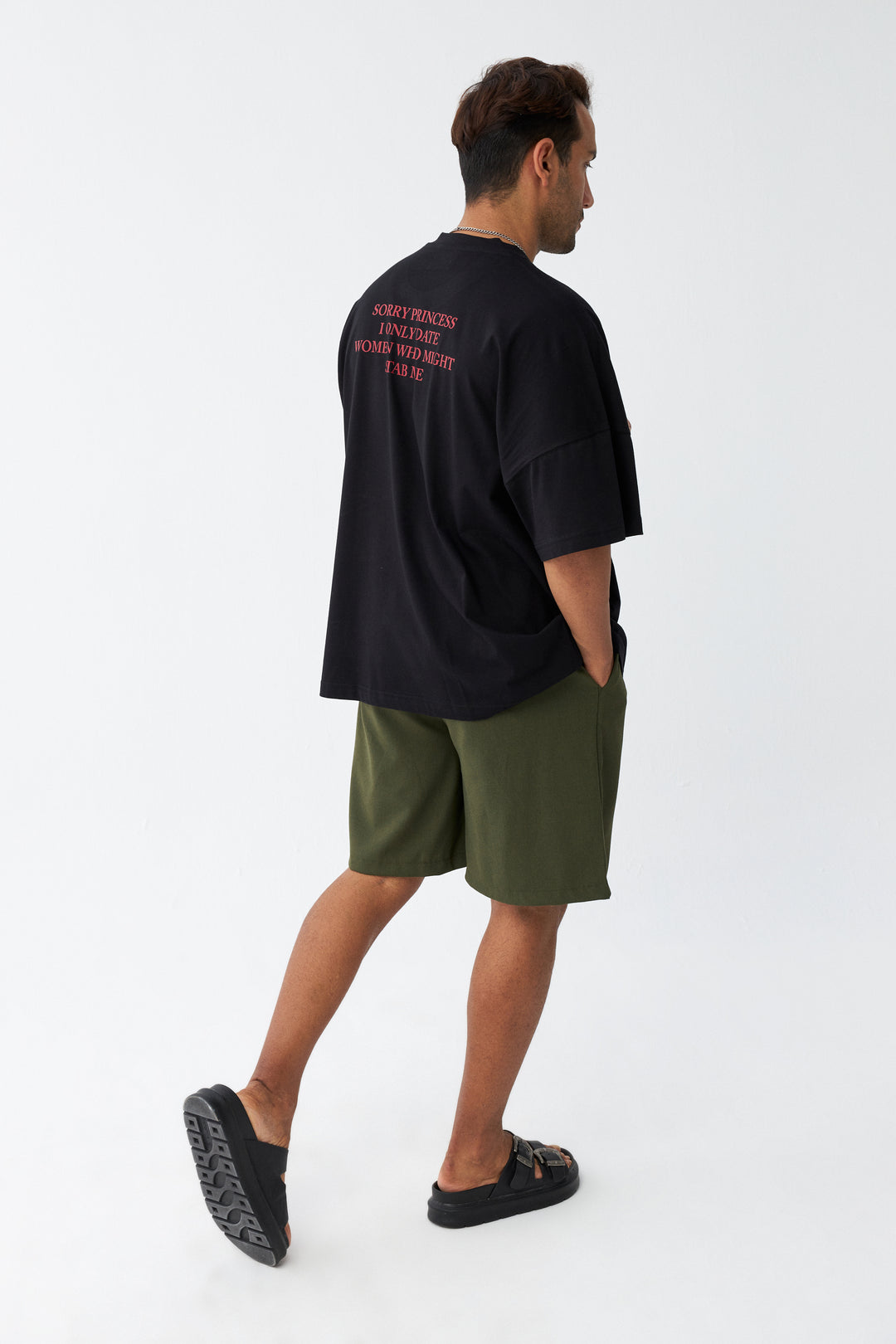 Sorry Princess / Drop Shoulder Oversize T-shirt