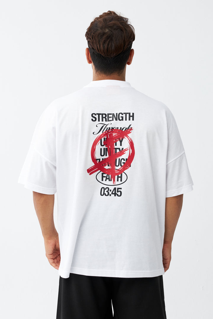 Strength through unity! / Drop Shoulder Oversize T-shirt