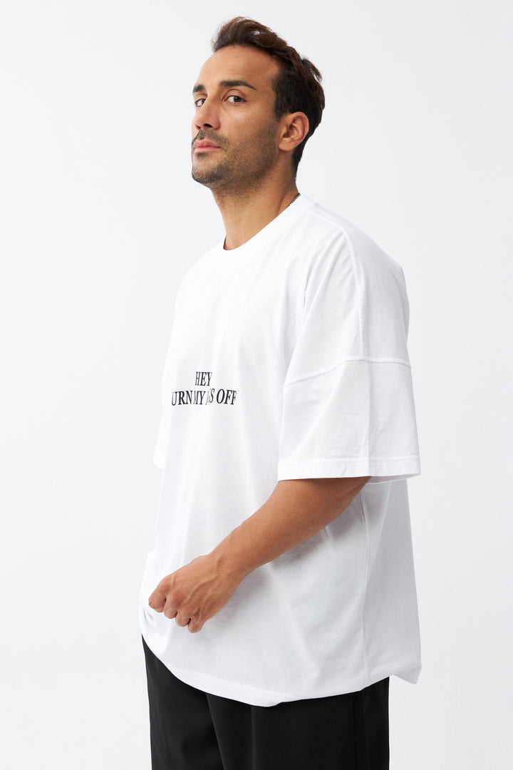 Hey Siri... Turn My Feelings Off / Drop Shoulder Oversize T-shirt