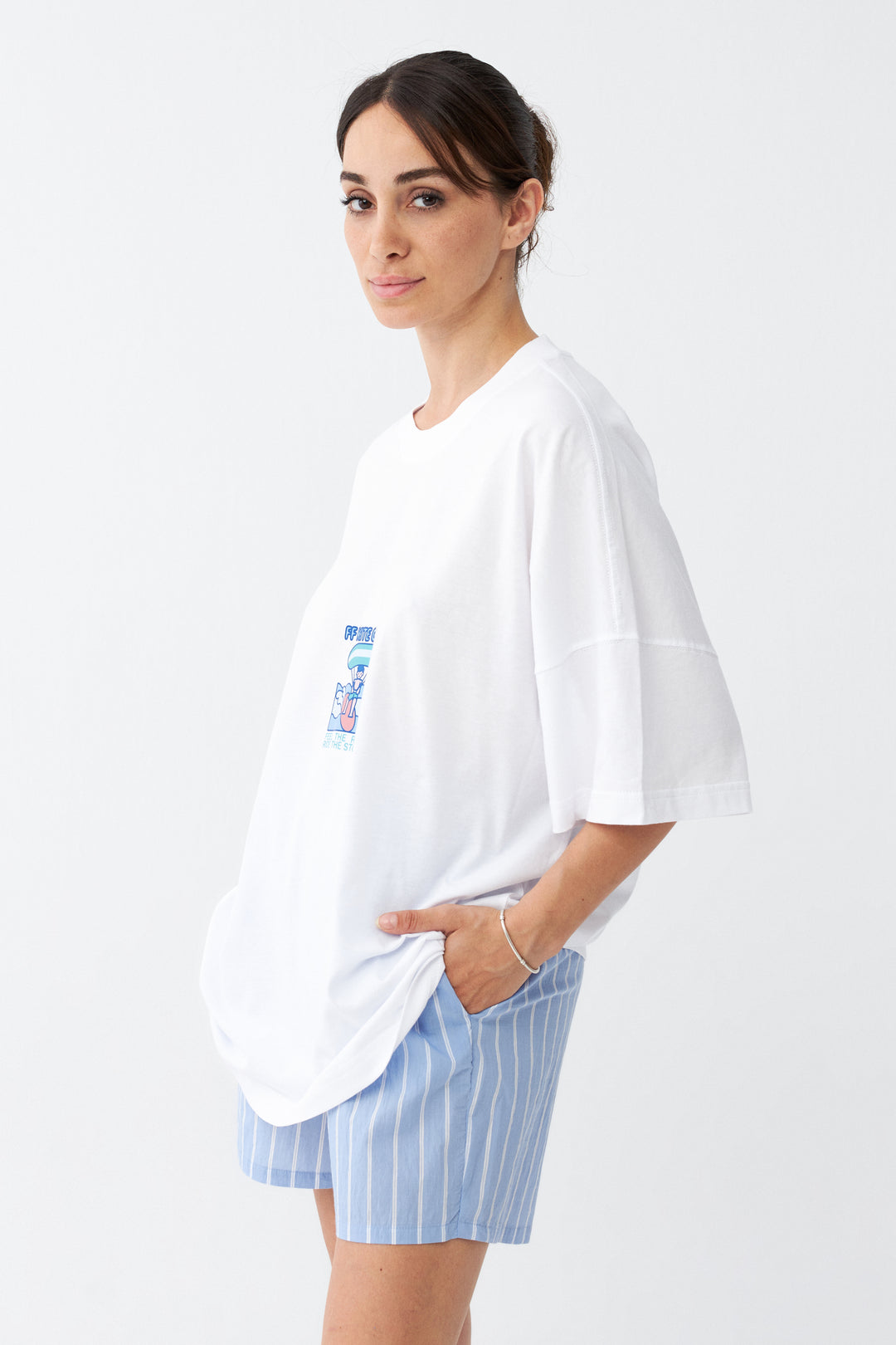 FF Kite Club / Drop Shoulder Oversize T-shirt