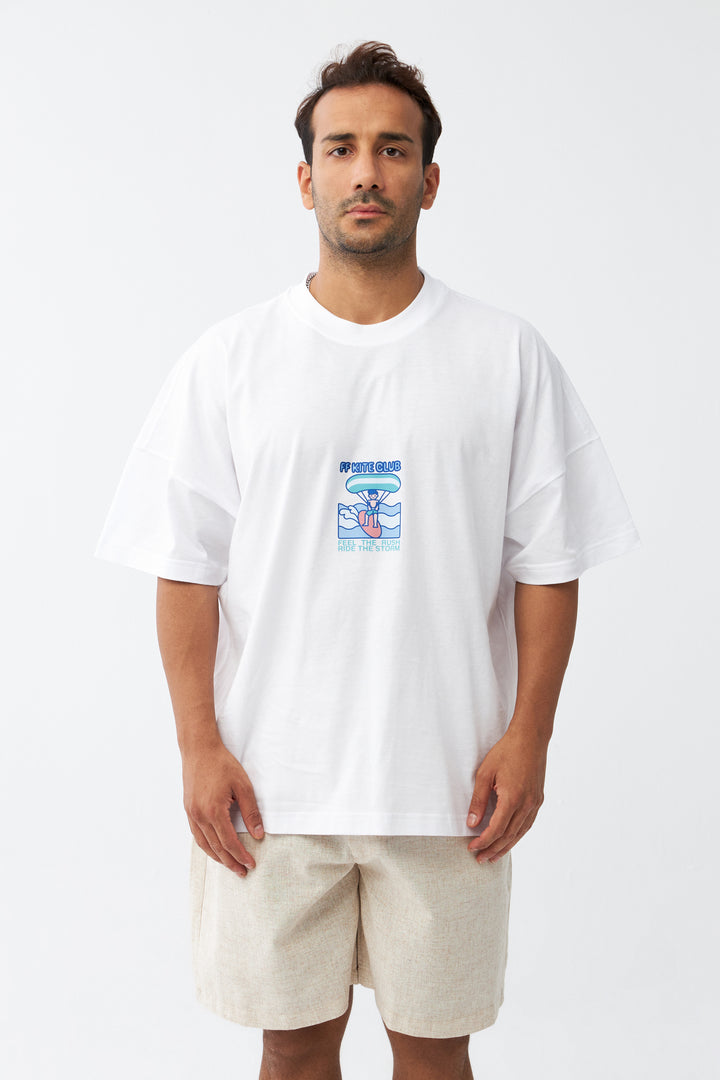 FF Kite Club / Drop Shoulder Oversize T-shirt