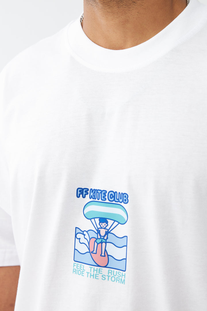 FF Kite Club / Drop Shoulder Oversize T-shirt