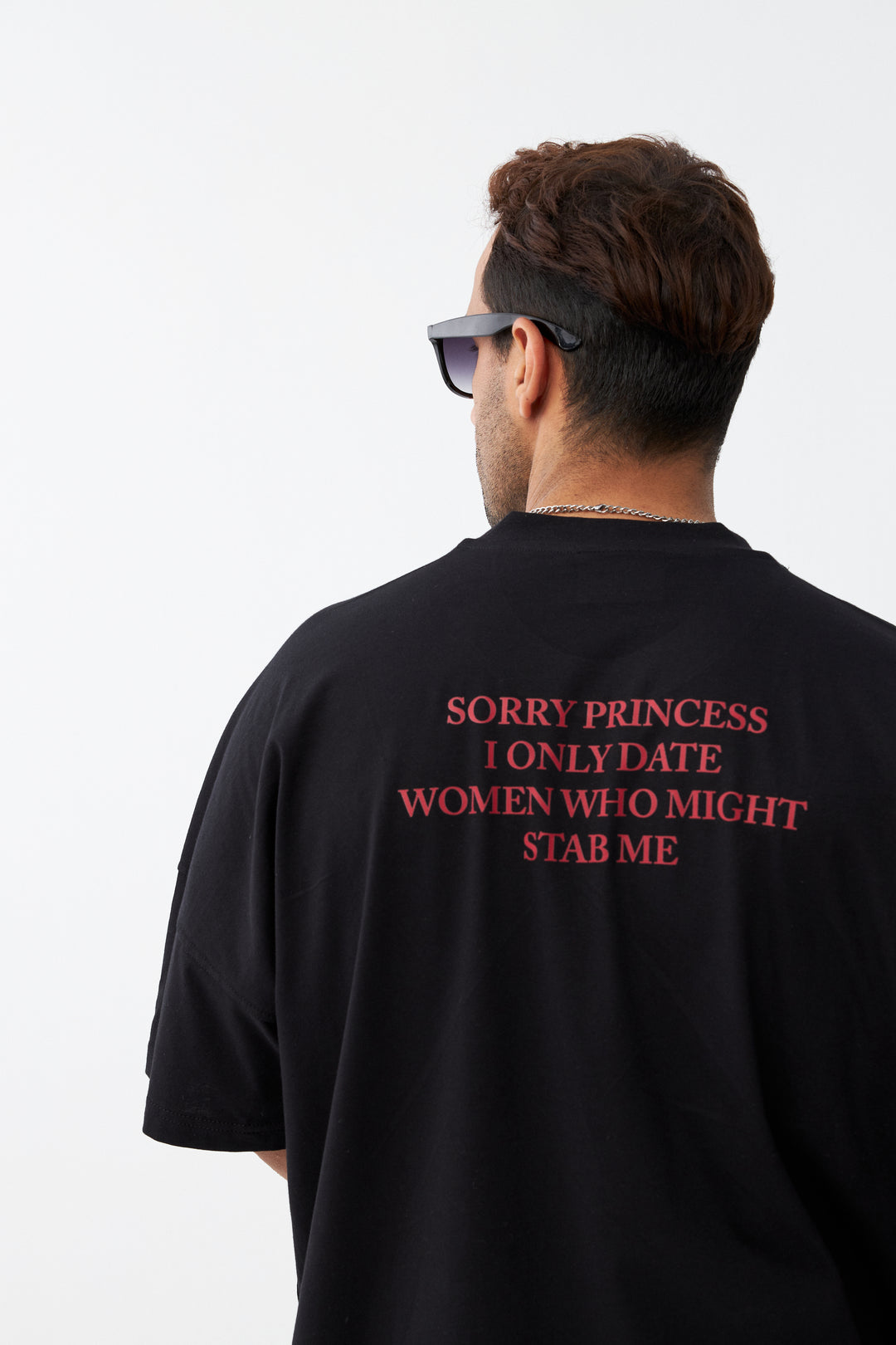 Sorry Princess / Drop Shoulder Oversize T-shirt