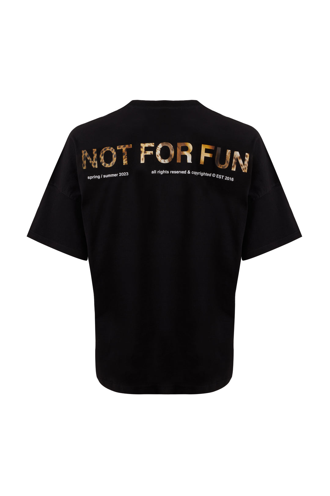Not For Fun 002 / Drop Shoulder Oversize T-shirt