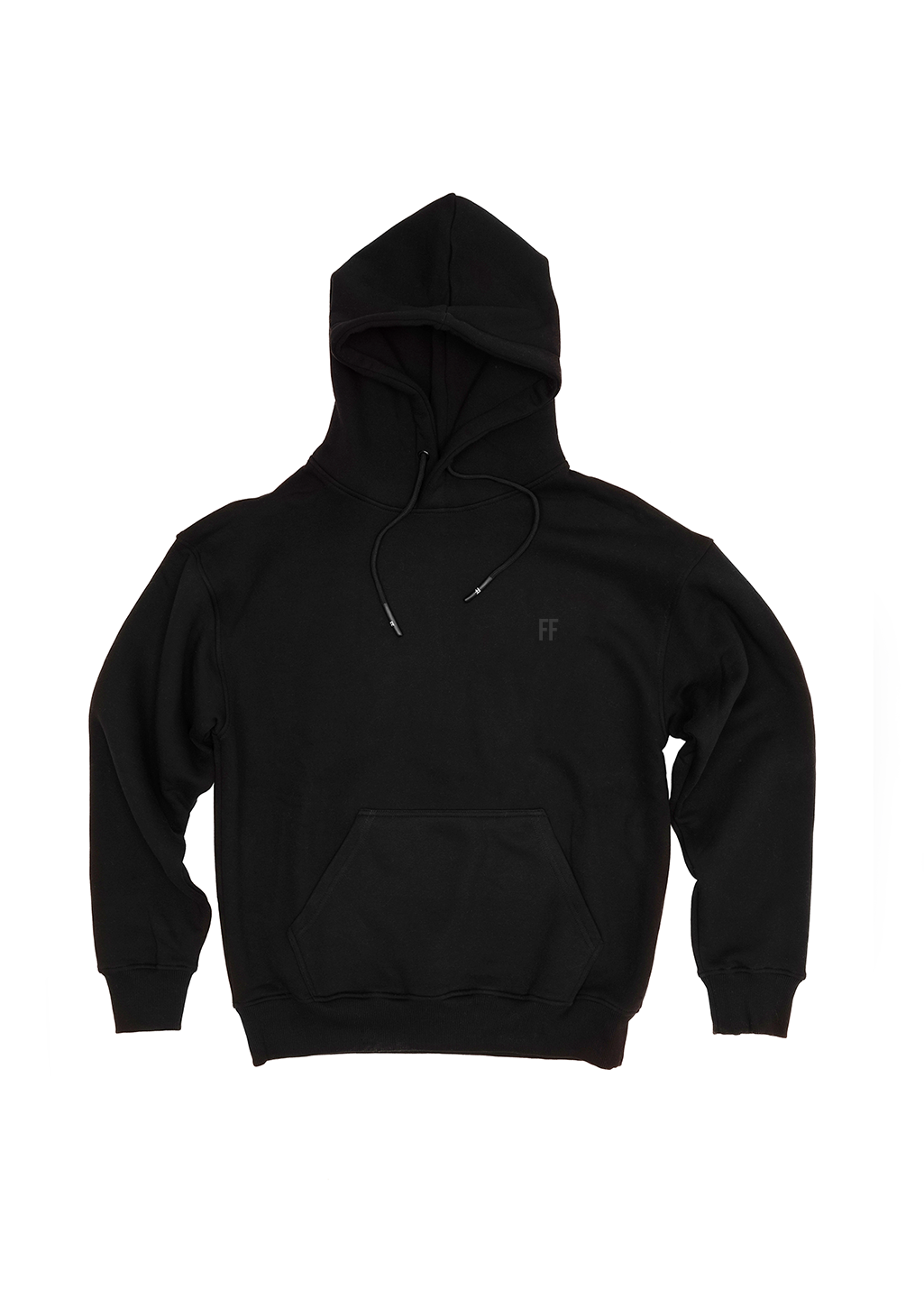 FF Essential (Black Logo)  / Oversized Pullover Hoodie