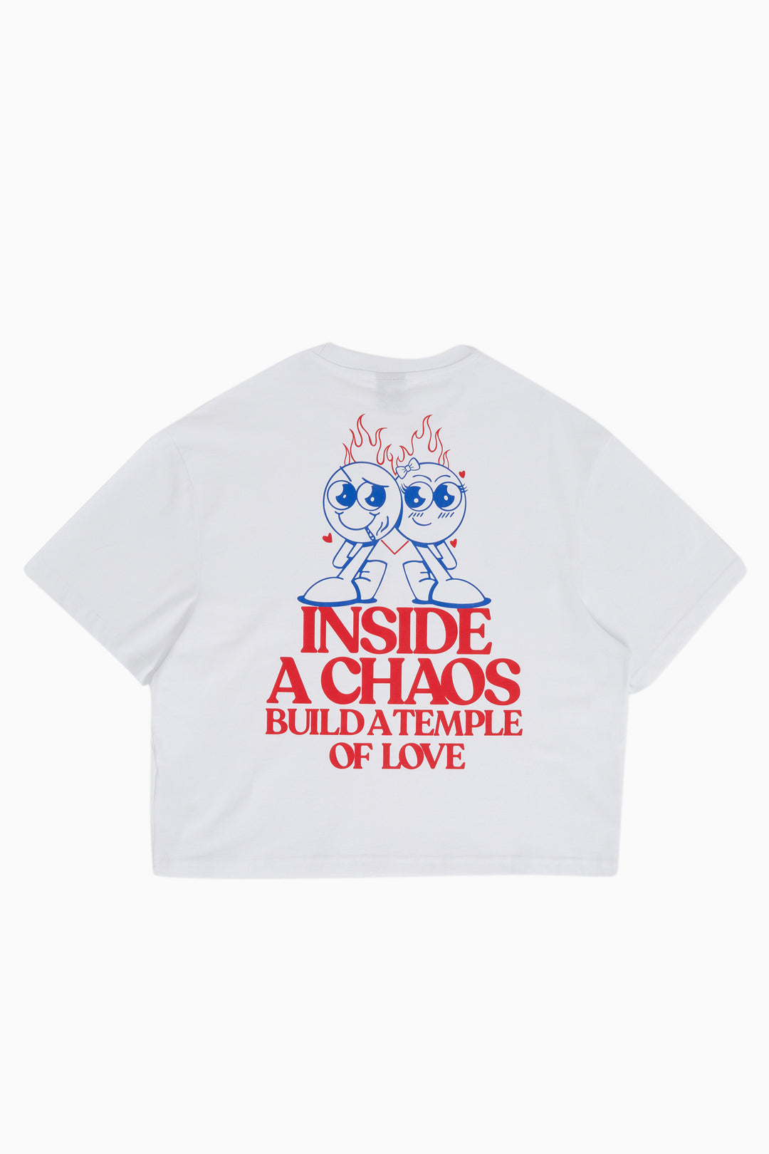 Inside A Chaos, Build A Temple Of Love / Women Oversize T-shirt