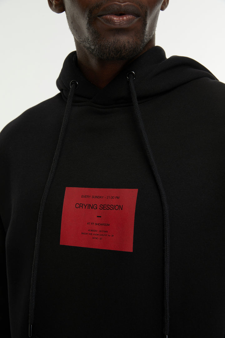 Crying Session / Oversized Pullover Hoodie