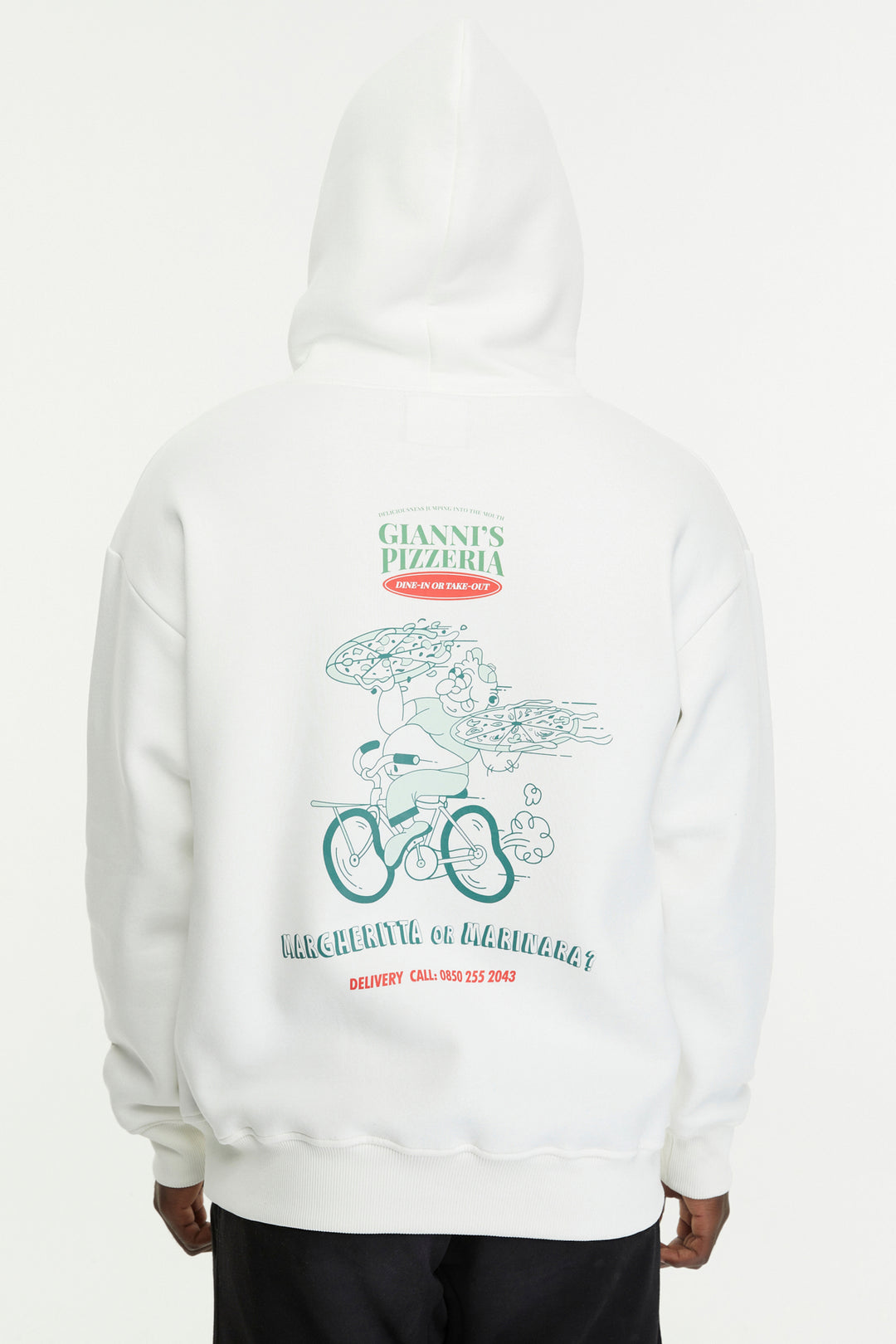 Giannis Pizzeria / Oversized Pullover Hoodie