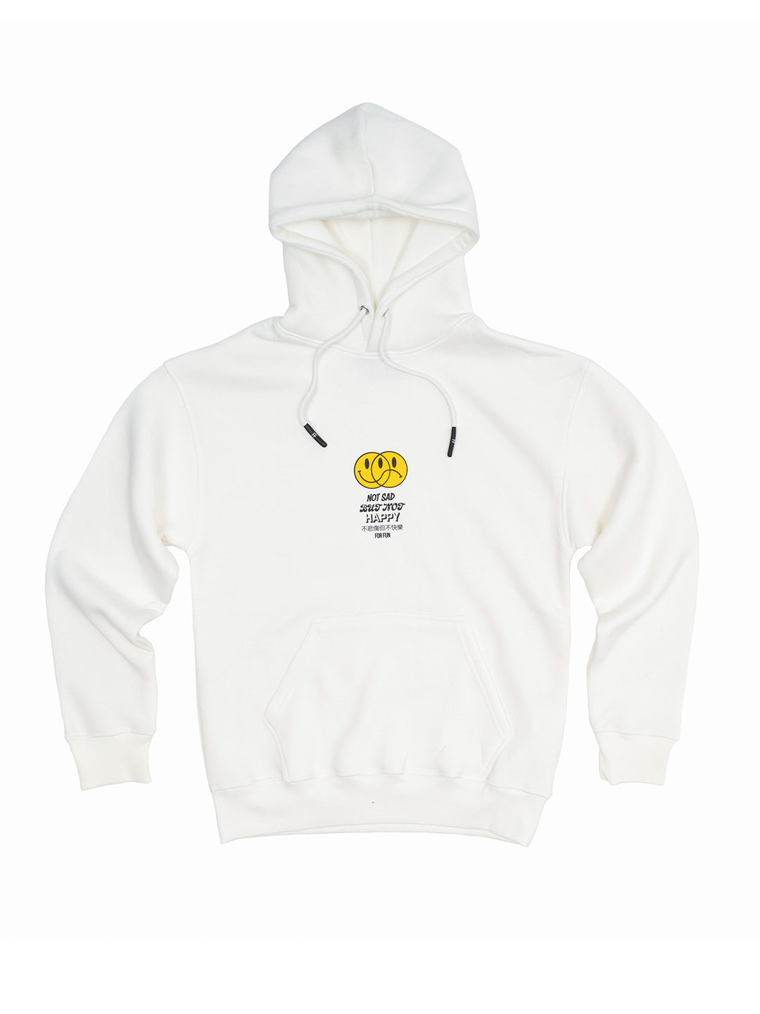 Not Sad But Not Happy / Oversized Pullover Hoodie