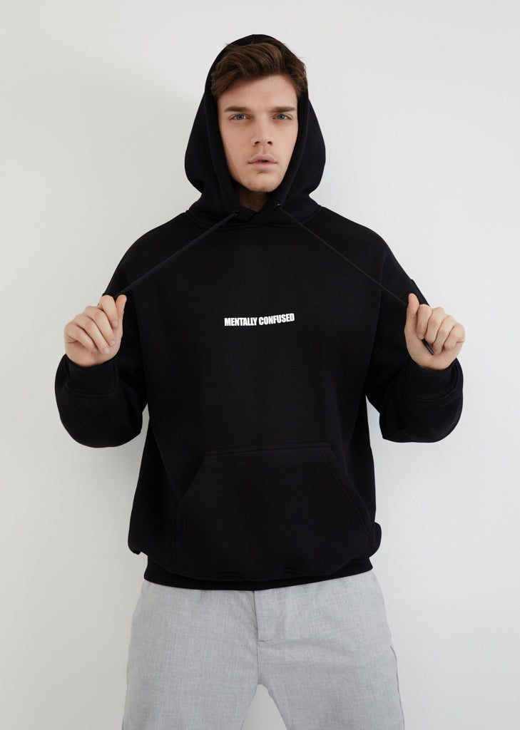 Mentally Confused / Oversized Pullover Hoodie