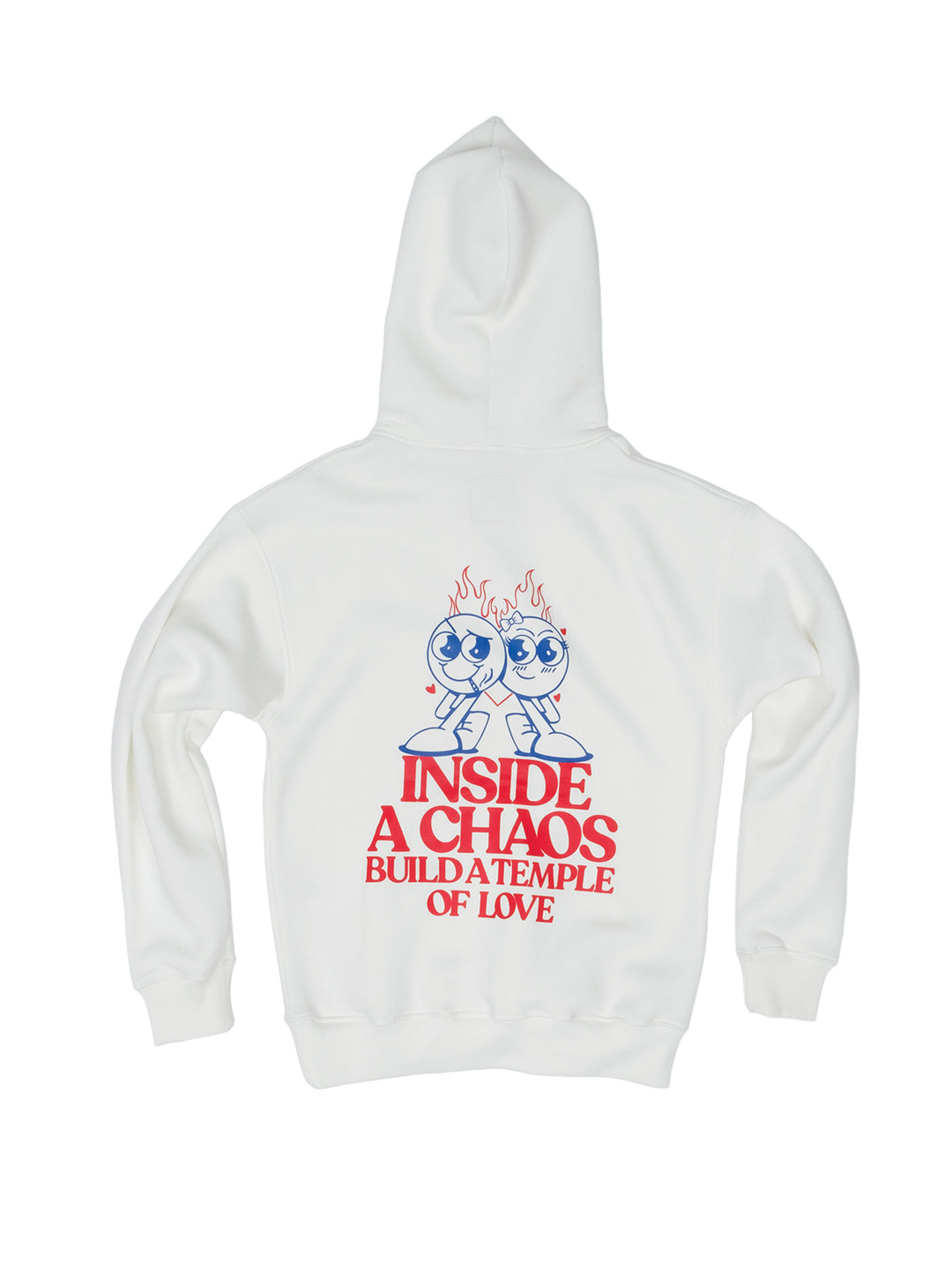 Inside A Chaos, Build A Temple Of Love / Oversized Pullover Hoodie