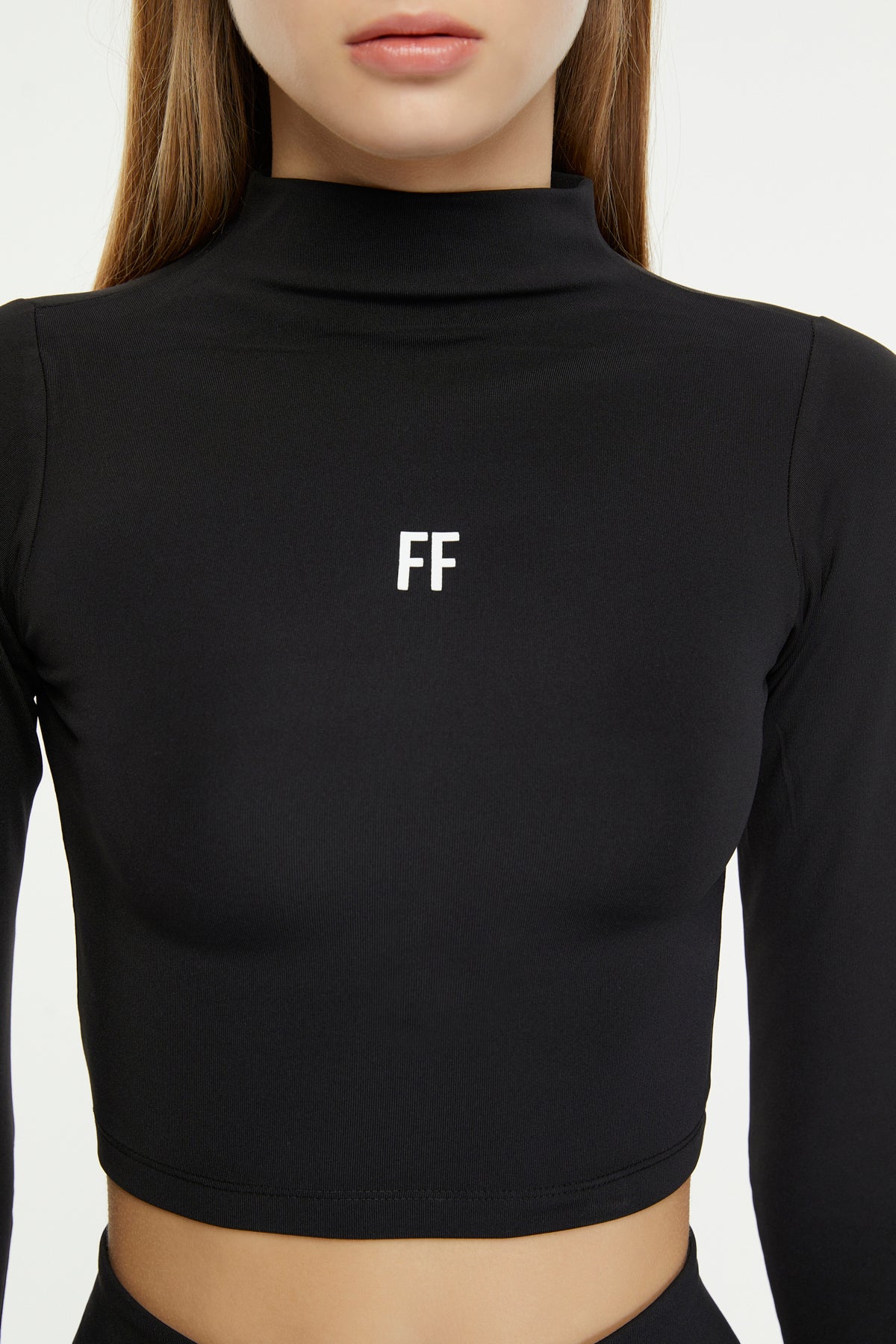 FF / Cropped Mock Neck Long Sleeve – For Fun