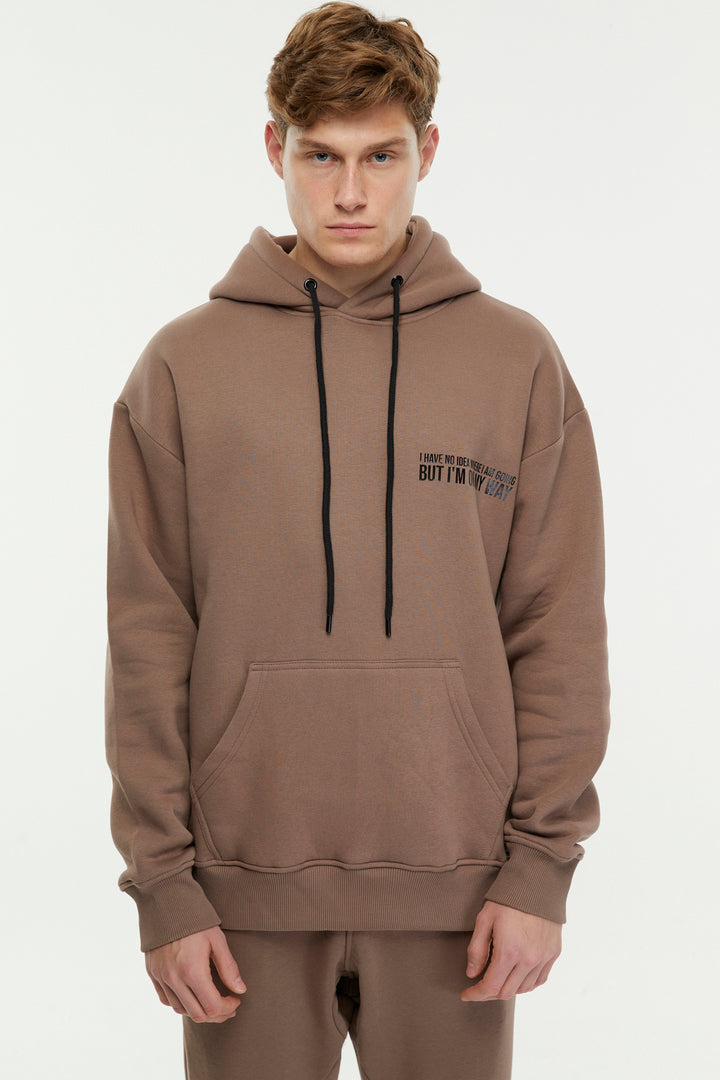 I Have No Idea Where I Am Going, But I'm On My Way / Oversized Pullover Hoodie