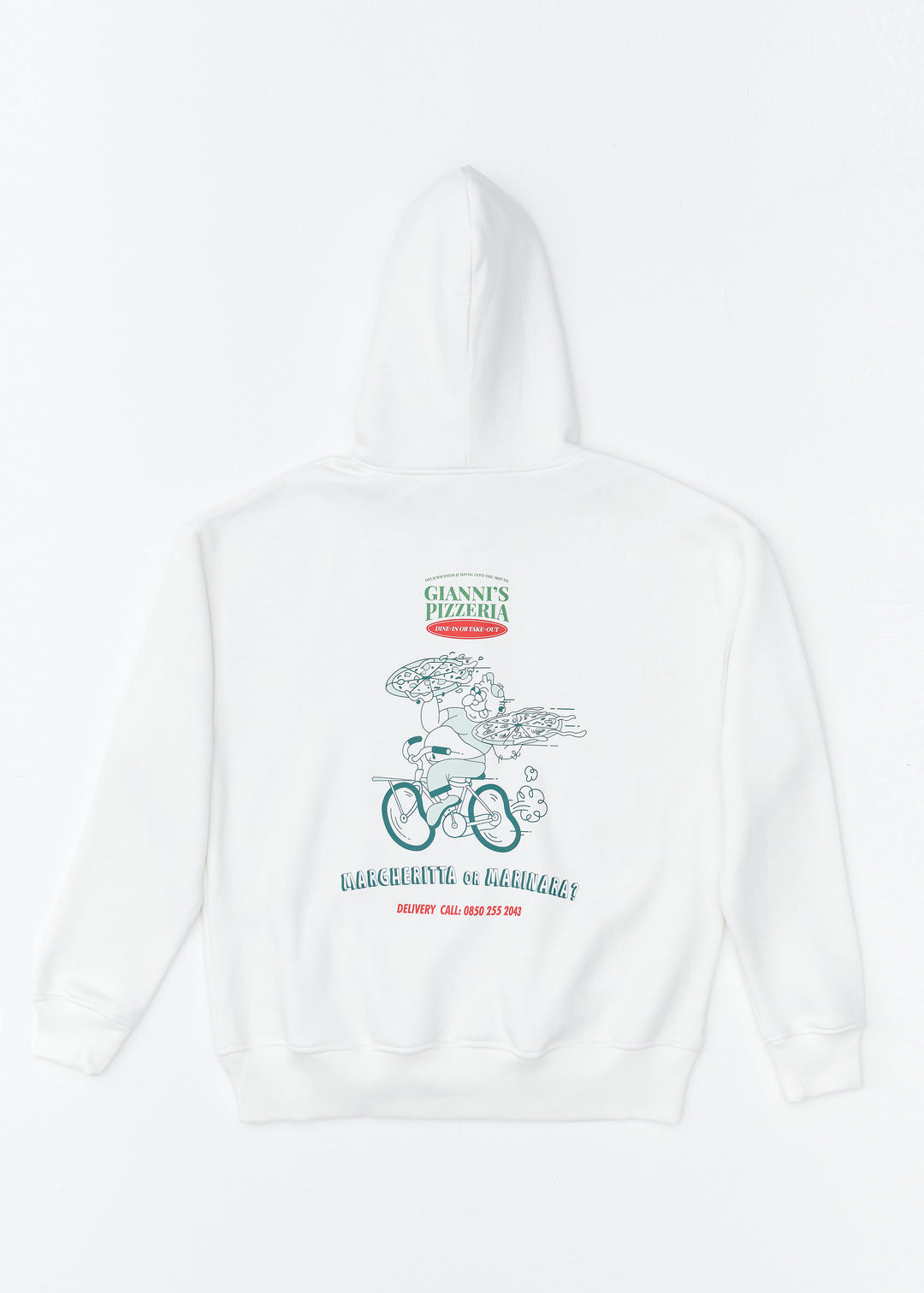 Giannis Pizzeria / Oversized Pullover Hoodie