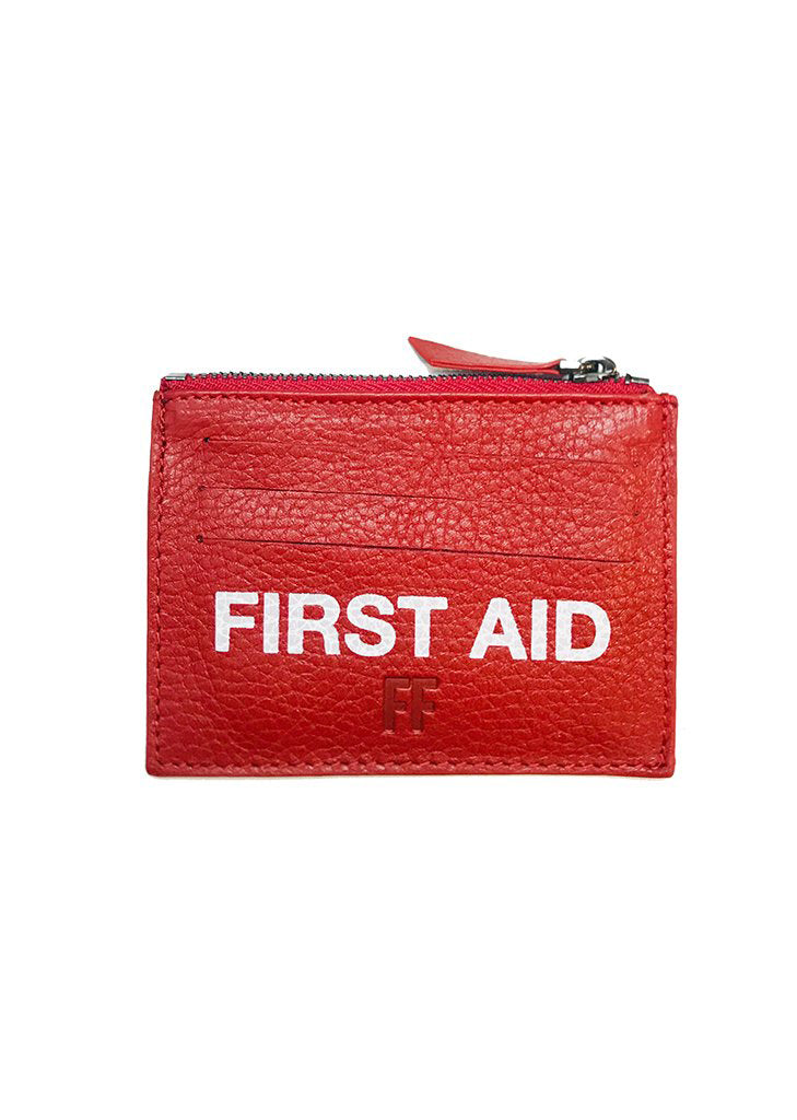 First Aid / Leather Card Holder – For Fun