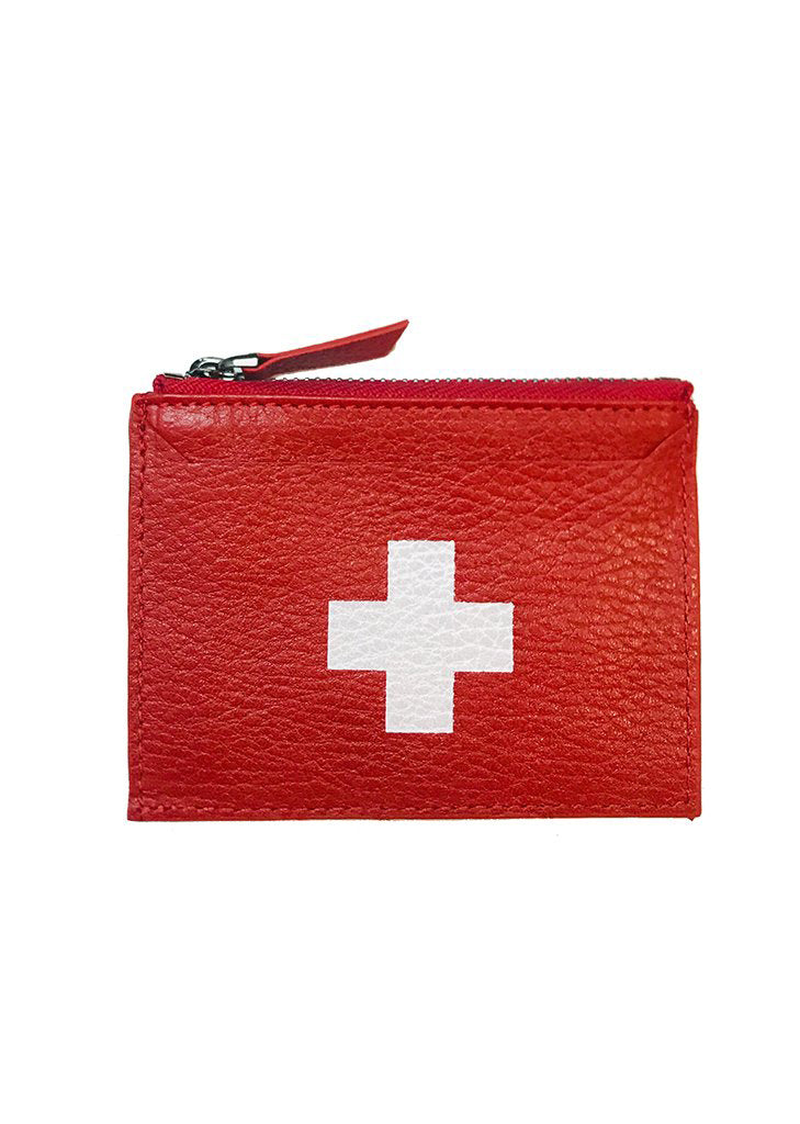 First Aid / Leather Card Holder – For Fun